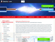 Tablet Screenshot of electrics1.com